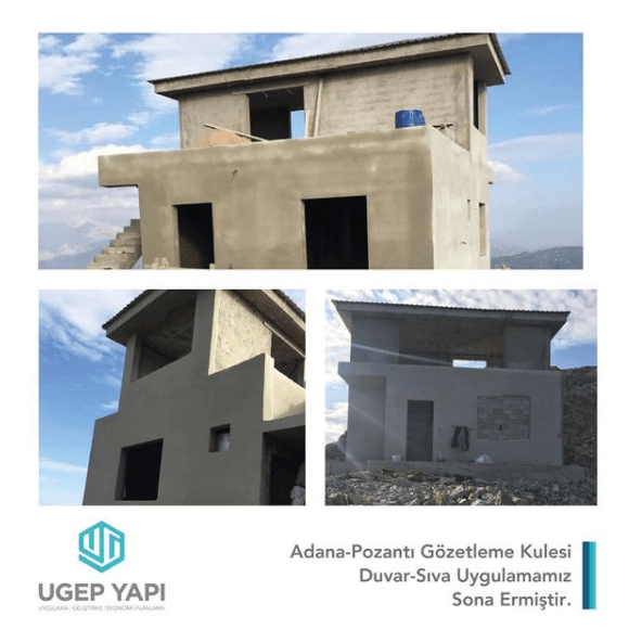 Pozantı Gözetleme Kulesi Duvar İmalati-Sıva Uygulaması ve İzolasyon İşlerimiz